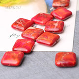5PCS Red Natrual Stone Sea Sediment Jaspers Loose Beads DIY Jewelry