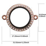 5PCS Silver Glass Floating Locket Charms for Bracelet Jewelry