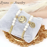 5PCS Hollow Smiling Face Beads Bracelet For Women Jewelry