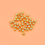 5PCS S925 Sterling Silver Finish Button Smooth Surface Positioning Bead