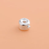 5PCS S925 Sterling Silver End Buckle Positioning Beads DIY Bracelet Necklace