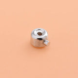 5PCS S925 Sterling Silver End Buckle Positioning Beads DIY Bracelet Necklace