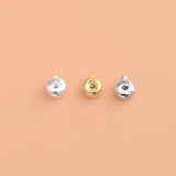5PCS S925 Sterling Silver End Buckle Positioning Beads DIY Bracelet Necklace