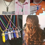 5PCS/SET Pendulum Natural Stone Pendants For Necklace Charm