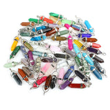 5PCS/SET Pendulum Natural Stone Pendants For Necklace Charm