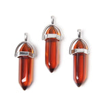 5PCS/SET Pendulum Natural Stone Pendants For Necklace Charm
