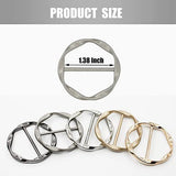 5PCS Scarf Ring Clip for Women T-Shirt Twist Knot Clip