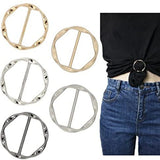 5PCS Scarf Ring Clip for Women T-Shirt Twist Knot Clip