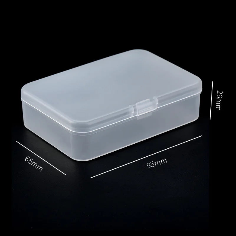 5PCS Small Semi-Transparent Plastic Jewelry Boxes