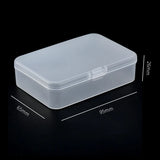 5PCS Small Semi-Transparent Plastic Jewelry Boxes