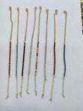 5PCS CZ Tennis Link Bracelets for Women Wedding Jewelry