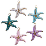 5PCS Stainless Steel Starfish Charm for Jewelry Making