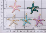 5PCS Stainless Steel Starfish Charm for Jewelry Making