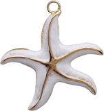 5PCS Stainless Steel Starfish Charm for Jewelry Making