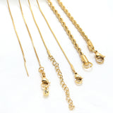 5PCS Stainless Steel DIY Retro Necklace Chain Accessories