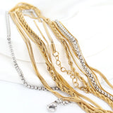 5PCS Stainless Steel DIY Retro Necklace Chain Accessories