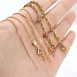 5PCS Stainless Steel DIY Retro Necklace Chain Accessories