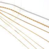 5PCS Stainless Steel DIY Retro Necklace Chain Accessories