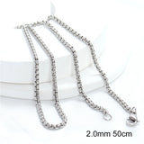 5PCS Stainless Steel DIY Retro Necklace Chain Accessories