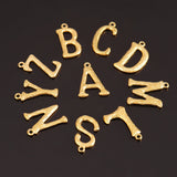 5PCS Stainless Steel Initial Charms 18K Plated Alphabet Pendant