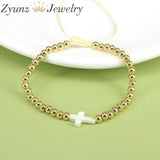 5PCS Star Cross Shell Charm Rope Bracelet Beaded Bracelets for Women