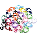 5PCS Strawberry Snap Hook Trigger Clips Buckles Keychain Lobster Clasp