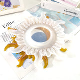 5PCS Sun Moon Mirror Moldes Resina Epoxi Set Sunglasses Moule Pour Resine