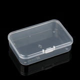 5PCS Transparent Plastic Jewelry Box Container For Earrings Beads Storage