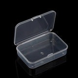 5PCS Transparent Plastic Jewelry Box Container For Earrings Beads Storage