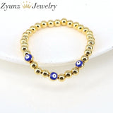 Enamel Eye Bracelet For Women Beaded Bangles Plated Jewelry