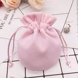 5PCS Velvet Jewelry Bag Packaging Earrings Bracelet Drawstring Pouch