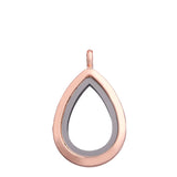 5PCS Water Drop Glass Locket Charms for Necklace Jewelry Making