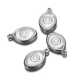 5PCS Stainless Steel Evil Eyes Charms for Jewelry Making