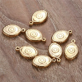 5PCS Stainless Steel Evil Eyes Charms for Jewelry Making