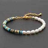 Polymer Clay Freshwater Pearl Bracelet Beads for Women