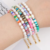Polymer Clay Freshwater Pearl Bracelet Beads for Women