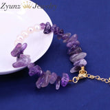 Yellow Quartz Chip Bracelet, Natural Stone Healing Crystal Bracelet