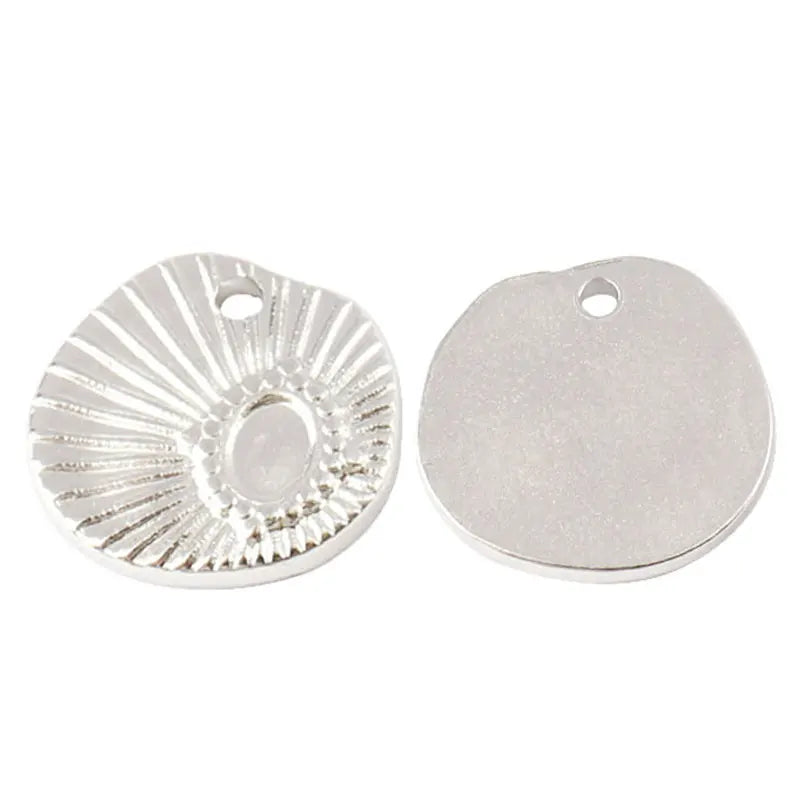 5PCS DIY Stainless Steel Charm Pendants for Jewelry Making