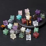5PCS Natural Stone Nugget Beads Raw Citrines Amethysts Quartzs Loose Beads