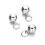 5PCS 925 Sterling Silver Ball Pendant for Jewelry Making