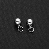 5PCS 925 Sterling Silver Ball Pendant for Jewelry Making