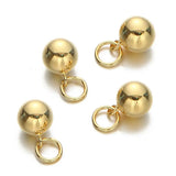 5PCS 925 Sterling Silver Ball Pendant for Jewelry Making