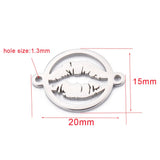 5PCS Stainless Steel Lips Mouth Pendants for Jewelry DIY Making