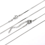 5PCS Stainless Steel Square Snake Chain for DIY Jewelry Making