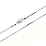 5PCS Stainless Steel Square Snake Chain for DIY Jewelry Making