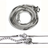 5PCS Stainless Steel Square Snake Chain for DIY Jewelry Making