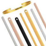 5PCS Stainless Steel Cuff Bangle Diy Bracelet Jewelry Making