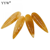 Leaf Shape Natural Stone Pendants 35x10x5mm - DIY Necklace Jewelry Making