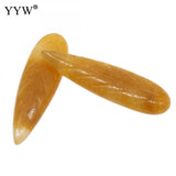 Leaf Shape Natural Stone Pendants 35x10x5mm - DIY Necklace Jewelry Making