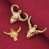 5PCs Cow Charms Stainless Steel Animal Pendants for DIY Jewelry Making